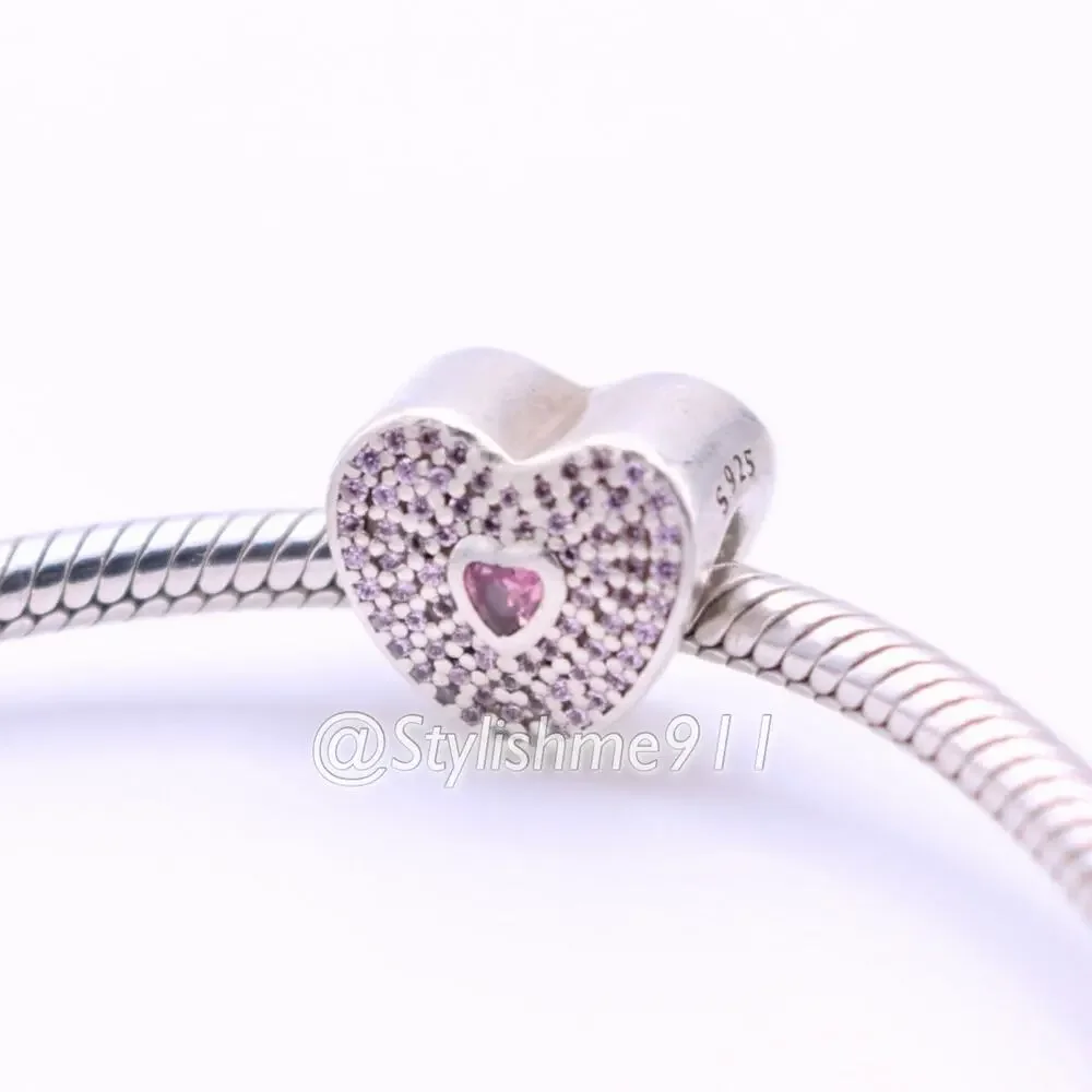Authentic PANDORA Sweetheart Charm - 791555CZS